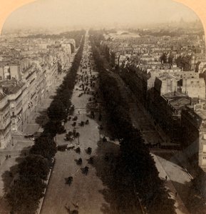 Champs Elysees, the Favorite Drive of Paris, France, 1894