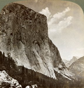 El Capitan and Half Dome, Yosemite Valley, California, USA by Underwood and Underwood
