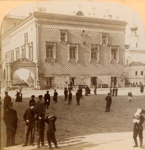 Famous Red Staircase and Old Palace, Moscow, Russia, 1900 by Underwood and Underwood