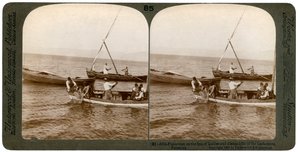 Fishermen on the Sea of Galilee, Palestine