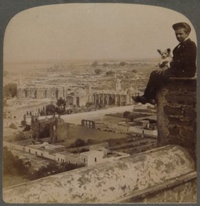 From San Francisco Cathedral, on the largest Aztec Pyramid, looking over Cholula, Mexico