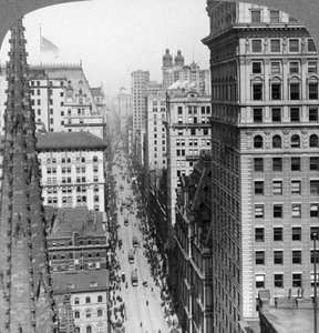From the Empire Building Past Trinity Church up Broadway