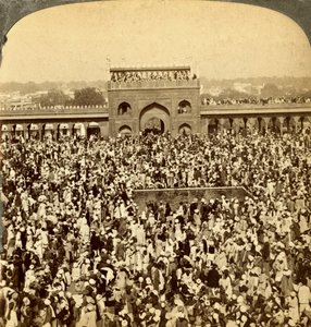 In the Court of the Jumma Mosque during the Annual Fast, Delhi, India
