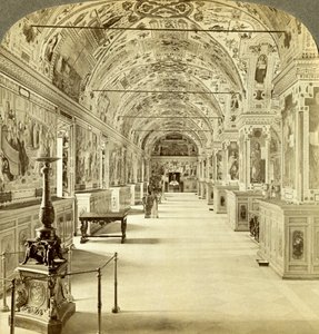 Interior of the Vatican Library, Rome, Italy
