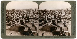 Jerusalem, as seen from the northern wall, Palestine