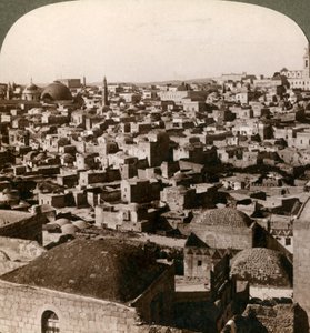 Jerusalem, as seen from the northern wall, Palestine