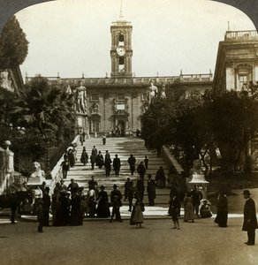 Senatorial Palace, Piazza del Campidoglio, Capitoline Hill, Rome, Italy