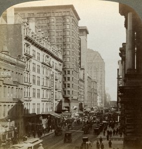 Skyscrapers, Randolph Street, Chicago, Illinois, USA, c late 19th century