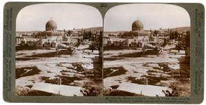 The Dome of the Rock, where the Temple Altar stood, Mount Moriah, Jerusalem, Palestine