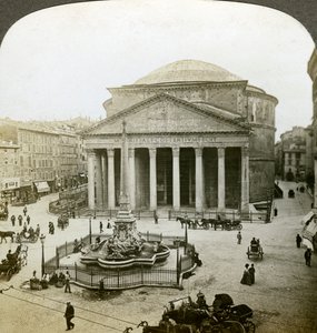 The Pantheon and the Piazza della Rotunda, Rome, Italy