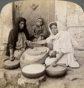 Women Grinding at the Mill, Palestine