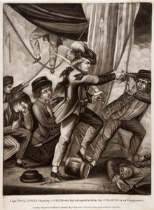 Capt. Paul Jones Shooting a Sailor Who Had Attempted to Strike His Colours in an Engagement by Unidentified