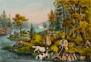 Hunting, Fishing and Forest Scenes - Good Luck All Around