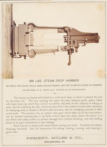 Steam Drop Hammer, Bement, Miles and Company, Philadelphia by Unidentified