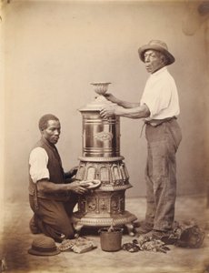 Two Workmen Polishing a Stove by Unidentified