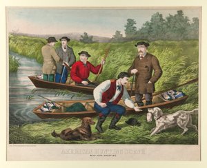 American Hunting Scene by Unknown