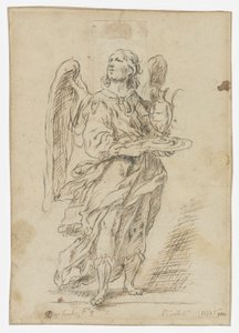 An Angel Holding a Tray with an Oil Pitcher by Unknown