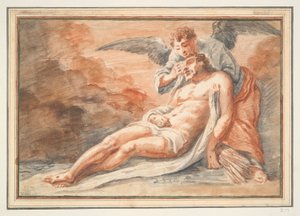 Angel Comforting the Deposed Christ by Unknown