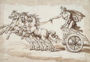 Apollo in a Chariot Drawn by Four Horses by Unknown