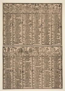 Calendar of Johann von Gemund