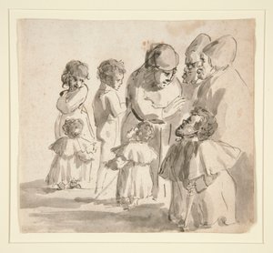Caricature with Dwarves by Unknown