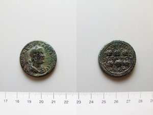 Coin of Valerian, Emperor of Rome; Gallienus, Emperor of Rome from Anazarbus by Unknown