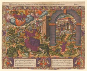 God Stops Jeremiah for Prophet, and Shows Him a Boiling Pot and a Rod by Unknown