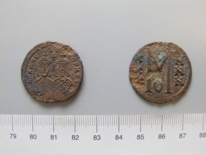 Follis (40 Nummi) of Michael II; Theophilus I from Unknown by Unknown