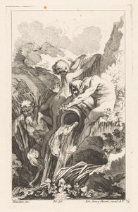 Fountain with Man, Woman and Satyr, Various Fountains (series title) by Unknown