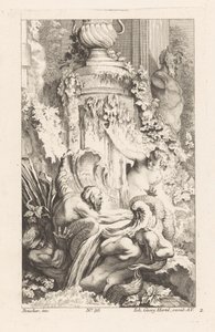 Fountain with Mermen and Satyr Statue (Various Fountains) by Unknown