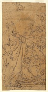 Holy Family and Saint (Nativity of the Virgin), in Rome, S.Giovanni in Fonte by Unknown