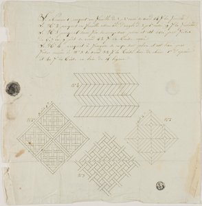 Intarsia Designs for Flooring by Unknown