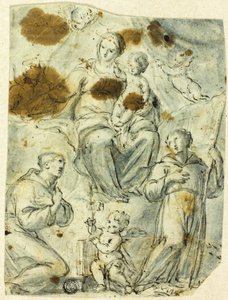 Madonna and Child, with Saints Anthony of Padua and William of Aquitaine by Unknown