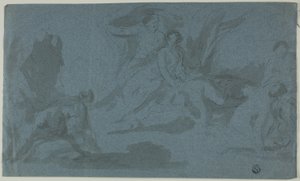 Mythological Scene with Woman Bathing by Unknown