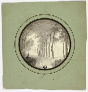 Religious Procession Under Trees by Unknown