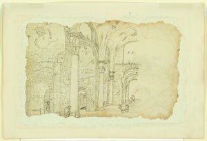 Ruins of the Therms of Diocletian (recto); Another view of the same subject (verso) by Unknown