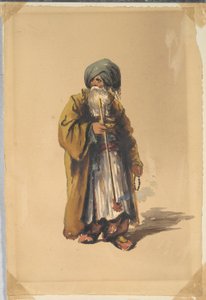 Russian or Turkish Man Smoking a Pipe by Unknown