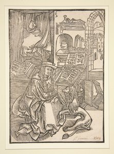 Saint Jerome Extracting the Thorn from the Lion by Unknown