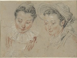 Study sheet with two girls