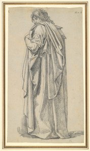 Study of a Man in a Roman Cape by Unknown