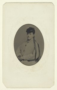 Untitled (Portrait of a Woman in a Hat) by Unknown
