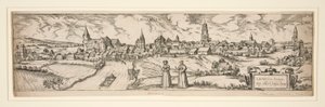 Untitled (Schloss Lienhart, etc. Townscape of Laugigen) by Unknown