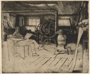 Untitled Interior with Printing Press