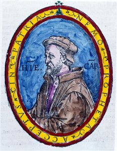 Jerome Cardan, Italian doctor, mathematician, philosopher and astrologer by Unknown artist