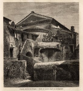 A cloaca behind the chapel of San Crispino