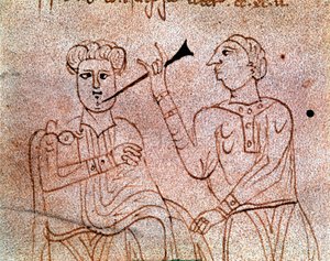 A dental surgeon operates a miniature patient from the manuscript 