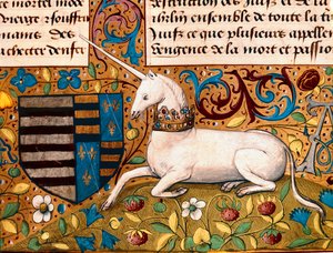 A Unicorn and a Coat of Arms (detail)