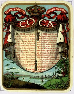 Advertising of Coca (product extracted from cocaine): 