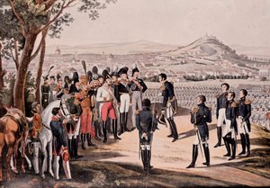 Allies of Prussia Under Schwartzenberg Defeated French Under Marmont/Mortier (engraving) by Unknown artist