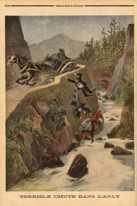 An Accident of a Tank on a Bench in Savoie by Unknown artist